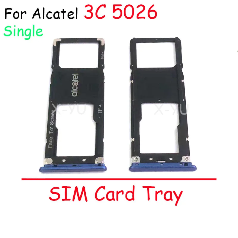10 шт. Для Alcatel 3C OT5026 5026 5026A 5026D, лоток для SIM-карты, Слот, держатель, Гнездо адаптера, Запчасти для ремонта