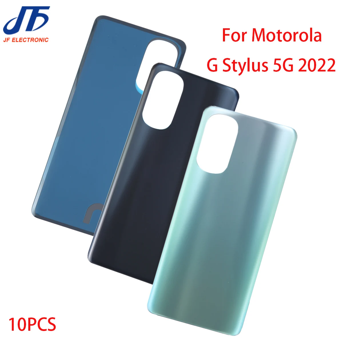 10шт Задняя стеклянная крышка батарейного отсека для Motorola для Moto G Stylus 5G 2022 2021 Задняя дверца корпуса Корпус шасси