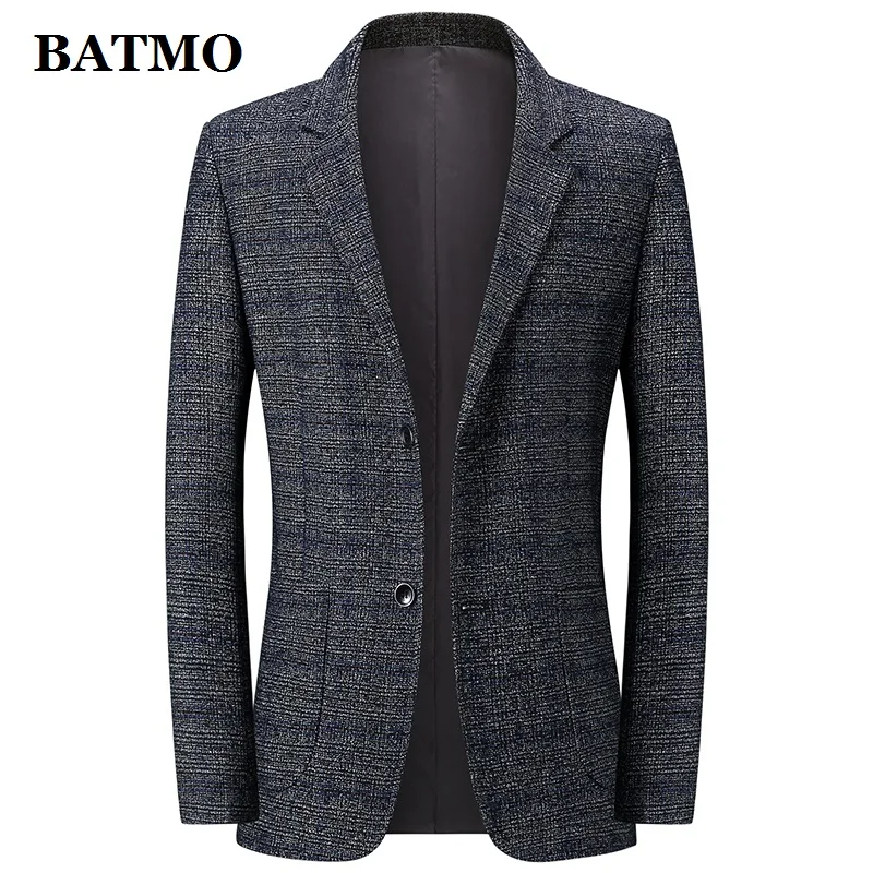 BATMO 2020, новое поступление, весенний повседневный серый блейзер в клетку, мужские повседневные куртки в клетку, 1927 г.