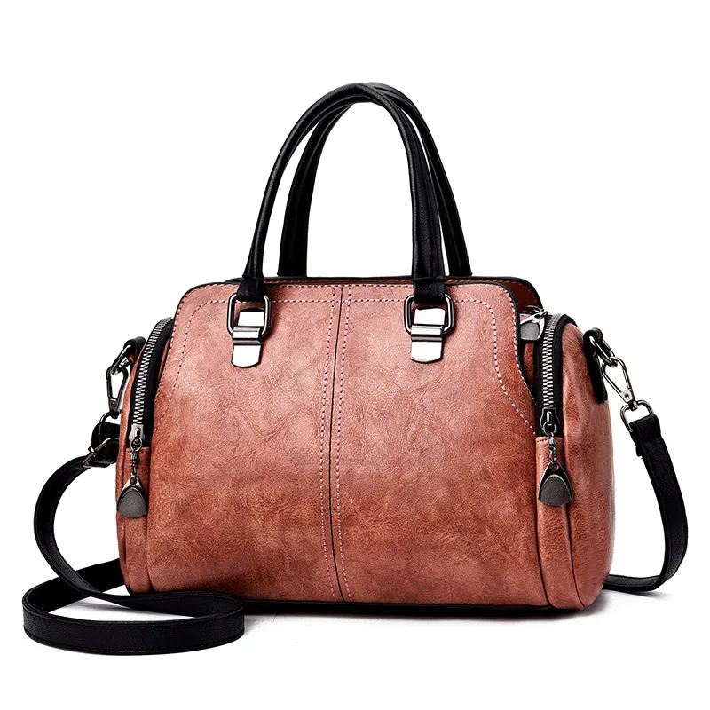 VKJF женская сумка 2023, новая модная сумка, большая вместительность, сумки через плечо из мягкой кожи для мамы, сумка через плечо, сумочка Изображение 1 
