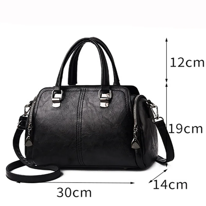 VKJF женская сумка 2023, новая модная сумка, большая вместительность, сумки через плечо из мягкой кожи для мамы, сумка через плечо, сумочка Изображение 4 