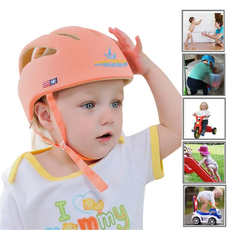 Детский защитный шлем, шапочка для защиты головы, коврик от падения, Дети учатся ходить, Аварийная крышка, Регулируемый Защитный головной убор