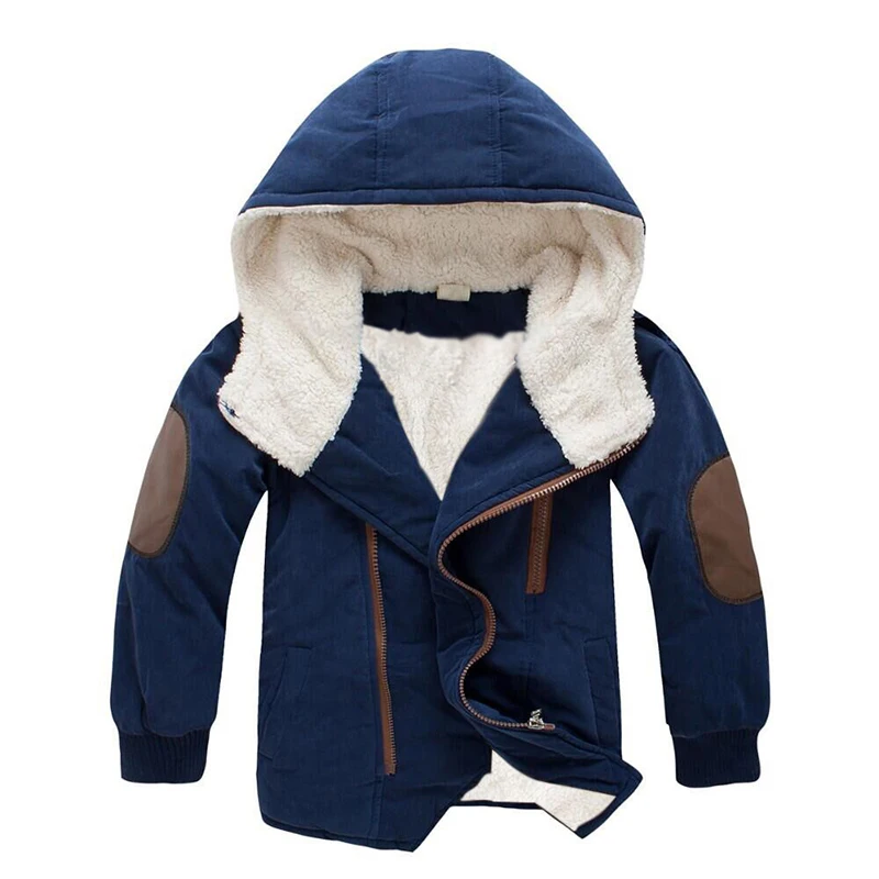 Детское пальто Осень Зима Куртка для мальчиков Детская одежда Верхняя одежда с капюшоном Одежда для маленьких мальчиков