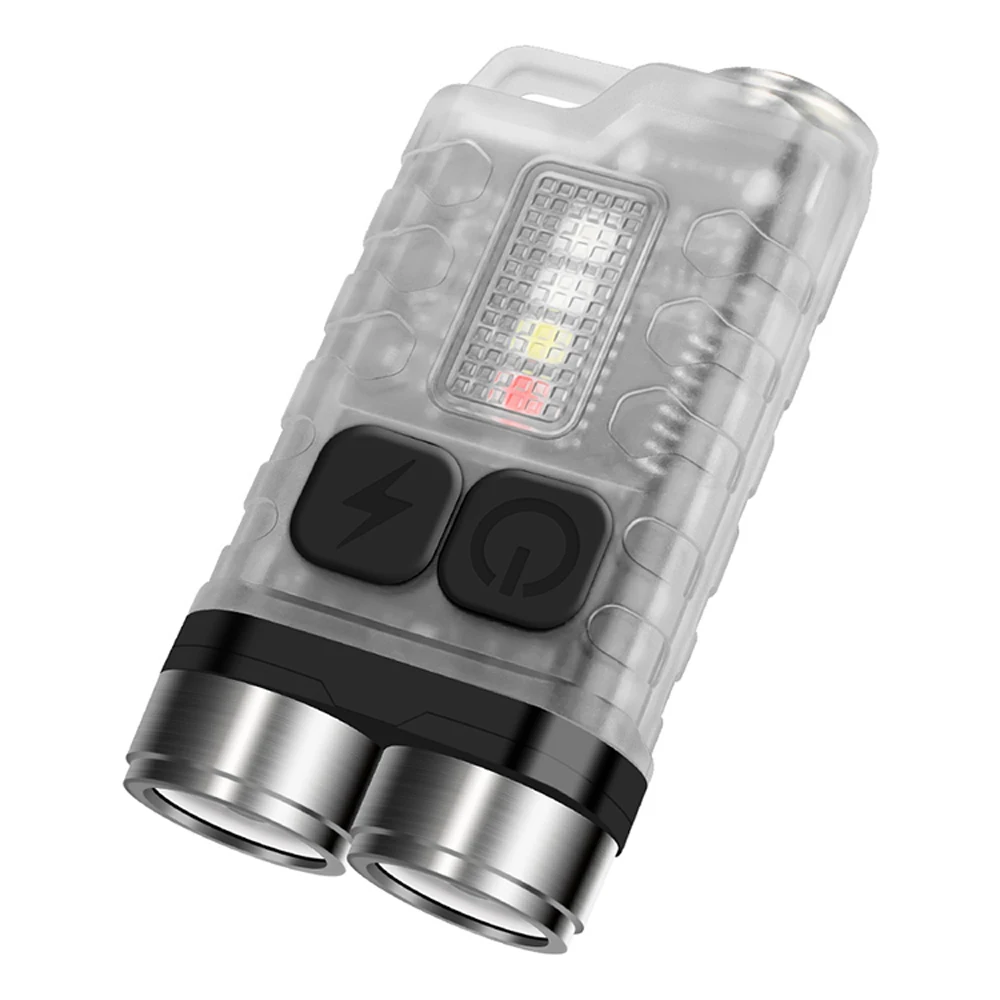 Мини-фонарик светодиодный брелок-фонарик Перезаряжаемый Карманный фонарь Водонепроницаемый для кемпинга на открытом воздухе, пешего туризма, аварийного использования EDC Инструменты