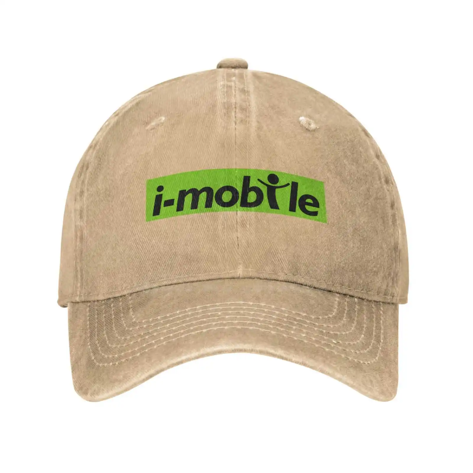 Модная качественная джинсовая кепка с логотипом I-Mobile, Вязаная шапка, Бейсболка