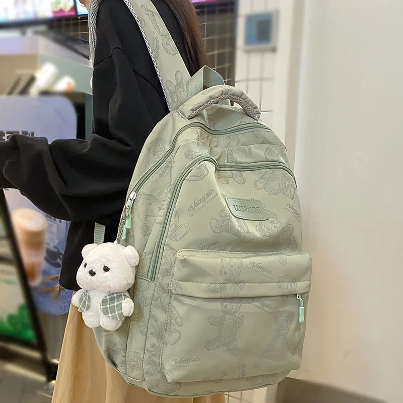 Модный женский ноутбук с печатью большой емкости, женская водонепроницаемая школьная сумка, модный Женский рюкзак для колледжа, Милые сумки для путешествий для девочек