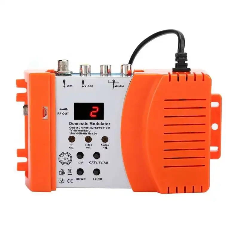 Модулятор M66 VHF /UHF Профессиональный Гуманизированный Домашний Модулятор AV-RF С Рабочей Частотой VHF / UHF EU Plug Напряжение Питания 250V