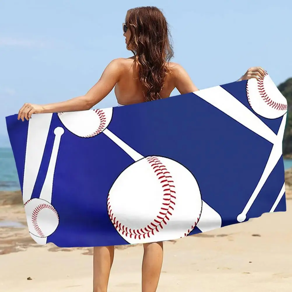 Пляжное полотенце Моющееся уличное полотенце Яркие цвета Украшают Легкое Очень большое пляжное полотенце Изображение 5 
