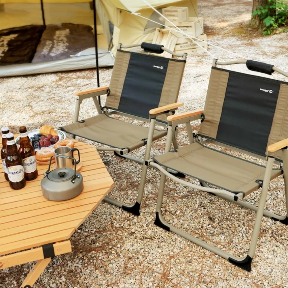 Уличный складной стул из алюминиевого сплава Kermit, стул для барбекю, для пикника, Самоуправляемый стул для путешествий, стул для пляжной рыбалки, Портативный походный стул